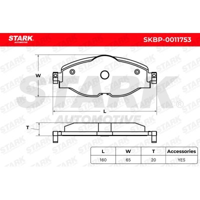 Brake Pads Set Stark SKBP-0011753 SKBP-0011753 - photo 5