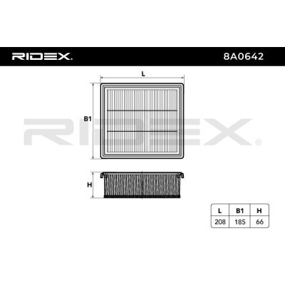 Air Filter RIDEX 8A0642 8A0642 - photo 5