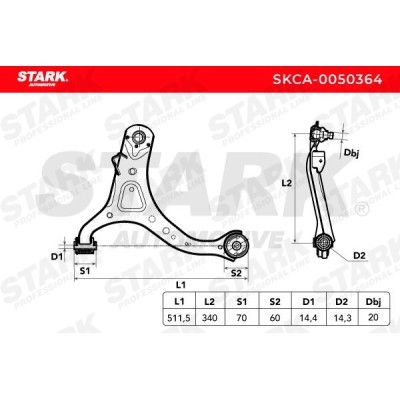 Control Arm Stark SKCA-0050364 SKCA-0050364 - photo 5