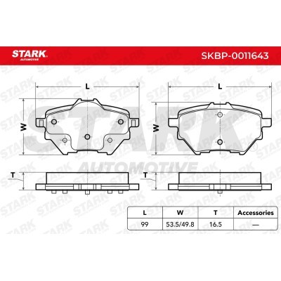 Brake Pads Set Stark SKBP-0011643 SKBP-0011643 - photo 4