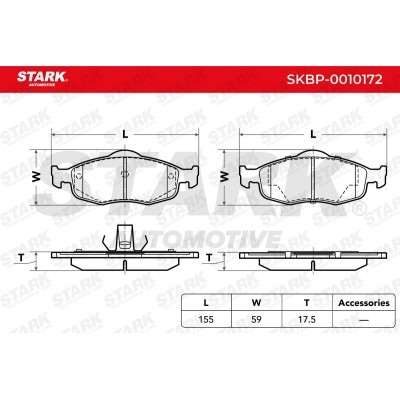Brake Pads Set Stark SKBP-0010172 SKBP-0010172 - photo 5
