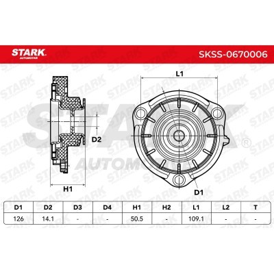 Strut Support Bearing Front Stark SKSS-0670006 SKSS-0670006 - photo 4
