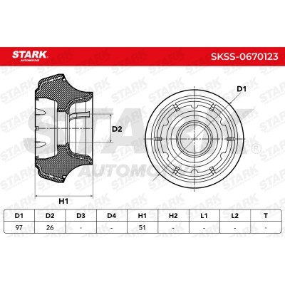 Strut Support Bearing Front Stark SKSS-0670123 SKSS-0670123 - photo 6