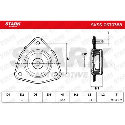 Strut Support Bearing Front Stark SKSS-0670388 SKSS-0670388 - photo 5