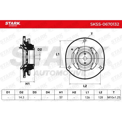 Strut Support Bearing Front Stark SKSS-0670132 SKSS-0670132 - photo 5