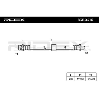 Brake Hose RIDEX 83B0416 83B0416 - photo 5