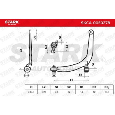 Control Arm Stark SKCA-0050278 SKCA-0050278 - photo 3