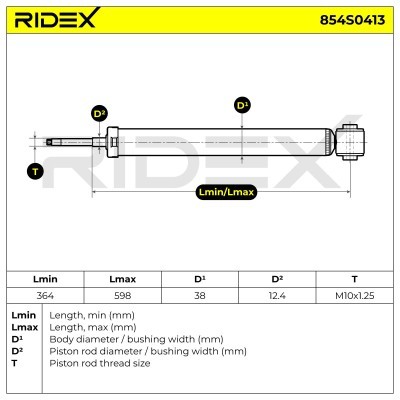 Shock Absorber RIDEX 854S0413 854S0413 - photo 3