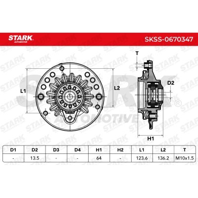 Strut Support Bearing Front Stark SKSS-0670347 SKSS-0670347 - photo 4