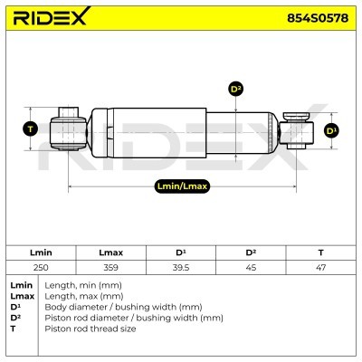Shock Absorber RIDEX 854S0578 854S0578 - photo 5