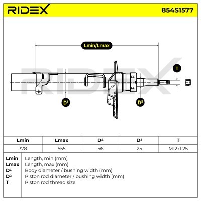 Shock Absorber RIDEX 854S2077 854S2077 - photo 6