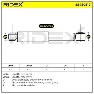 Shock Absorber RIDEX 854S0517 854S0517 - photo 7