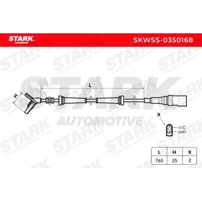 ABS Sensor Stark SKWSS-0350168 SKWSS-0350168 - photo 6