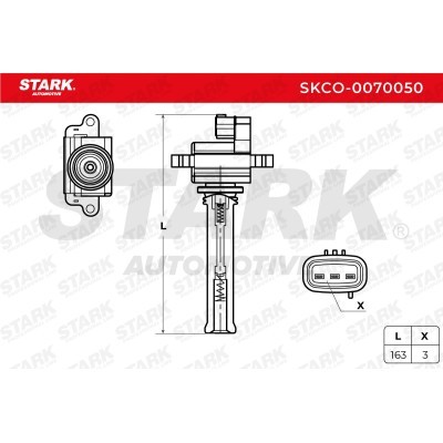 Ignition Coil Stark SKCO-0070050 SKCO-0070050 - photo 2