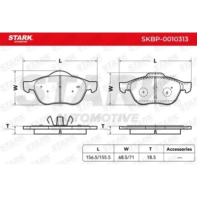 Brake Pads Set Stark SKBP-0010313 SKBP-0010313 - photo 4