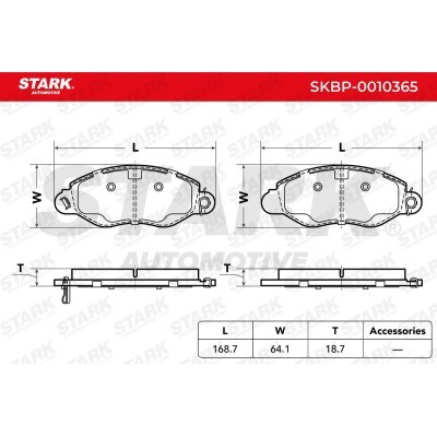Brake Pads Set Stark SKBP-0010365 SKBP-0010365 - photo 3