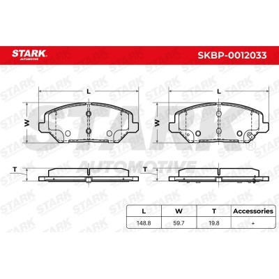 Brake Pads Set Stark SKBP-0012033 SKBP-0012033 - photo 5