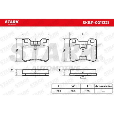 Brake Pads Set Stark SKBP-0011321 SKBP-0011321 - photo 6