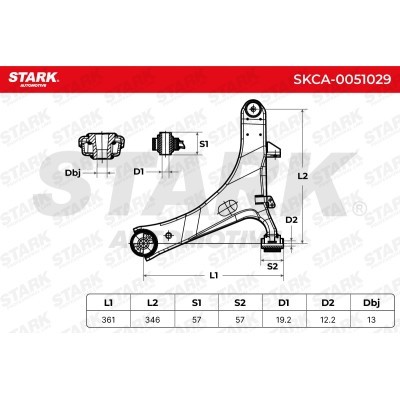 Control Arm Stark SKCA-0051029 SKCA-0051029 - photo 3