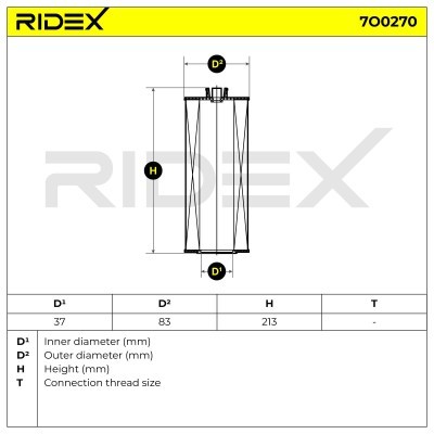 Oil Filter RIDEX 7O0270 7O0270 - photo 6