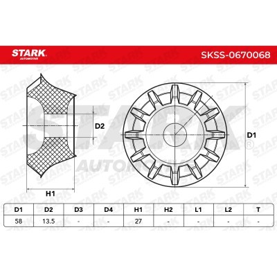 Strut Support Bearing Front Stark SKSS-0670068 SKSS-0670068 - photo 6