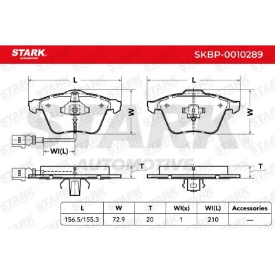 Brake Pads Set Stark SKBP-0010289 SKBP-0010289 - photo 3