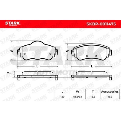 Brake Pads Set Stark SKBP-0011475 SKBP-0011475 - photo 5