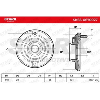 Strut Support Bearing Front Stark SKSS-0670027 SKSS-0670027 - photo 5
