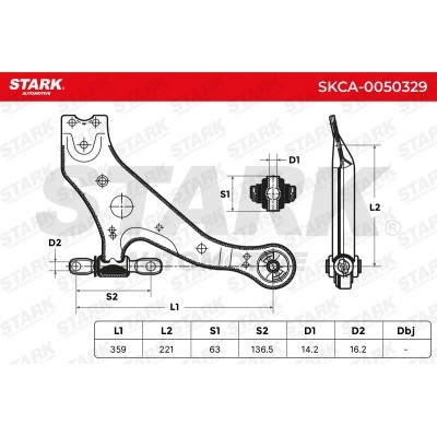 Control Arm Stark SKCA-0050329 SKCA-0050329 - photo 6