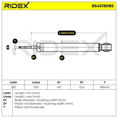 Shock Absorber RIDEX 854S18085 854S18085 - photo 7