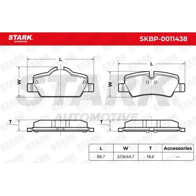 Brake Pads Set Stark SKBP-0011438 SKBP-0011438 - photo 6