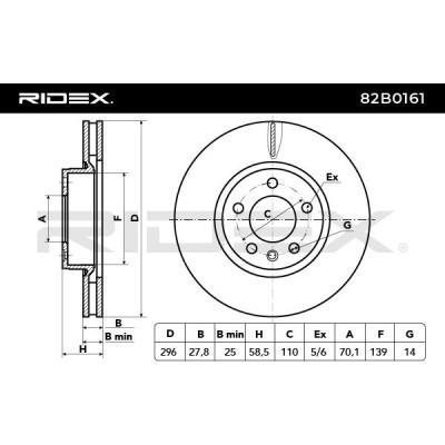 Brake Disc RIDEX 82B0161 82B0161 - photo 7
