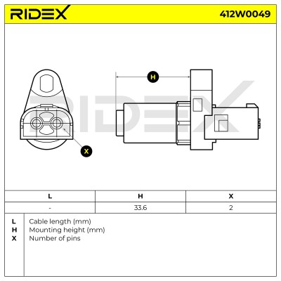 ABS Sensor RIDEX 412W0049 412W0049 - photo 5