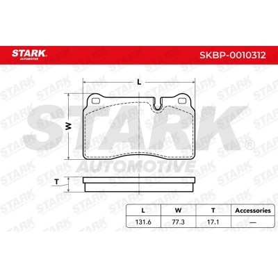 Brake Pads Set Stark SKBP-0010312 SKBP-0010312 - photo 3