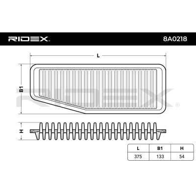 Air Filter RIDEX 8A0218 8A0218 - photo 6