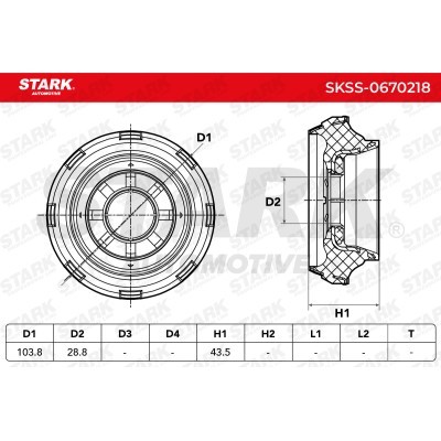 Strut Support Bearing Front Stark SKSS-0670218 SKSS-0670218 - photo 5