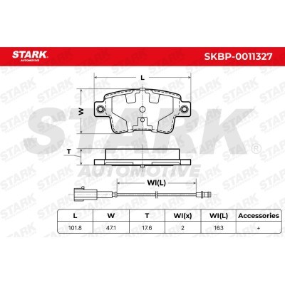 Brake Pads Set Stark SKBP-0011327 SKBP-0011327 - photo 5