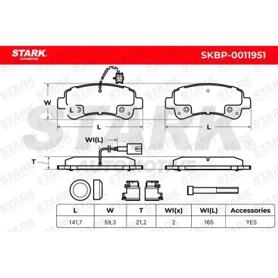 Brake Pads Set Stark SKBP-0011951 SKBP-0011951 - photo 9