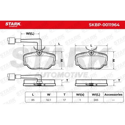 Brake Pads Set Stark SKBP-0011964 SKBP-0011964 - photo 5