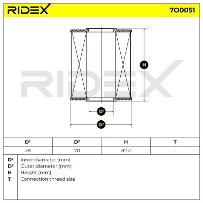 Oil Filter RIDEX 7O0051 7O0051 - photo 6