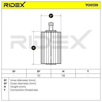 Oil Filter RIDEX 7O0139 7O0139 - photo 6