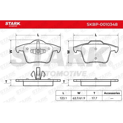 Brake Pads Set Stark SKBP-0010348 SKBP-0010348 - photo 6