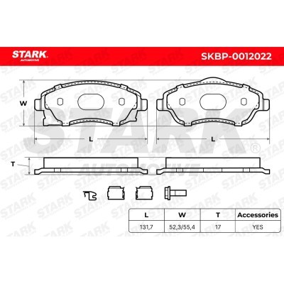 Brake Pads Set Stark SKBP-0012022 SKBP-0012022 - photo 6