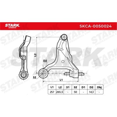 Control Arm Stark SKCA-0050024 SKCA-0050024 - photo 3