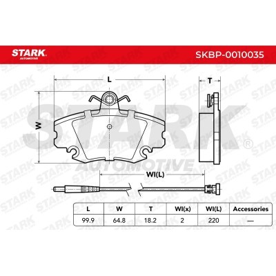 Brake Pads Set Stark SKBP-0010035 SKBP-0010035 - photo 2