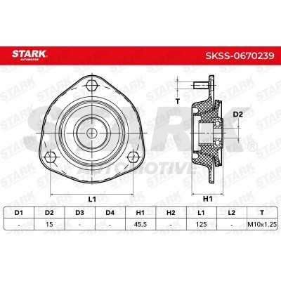 Strut Support Bearing Front Stark SKSS-0670239 SKSS-0670239 - photo 4