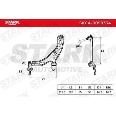 Control Arm Stark SKCA-0050334 SKCA-0050334 - photo 3