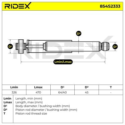 Shock Absorber RIDEX 854S2333 854S2333 - photo 7