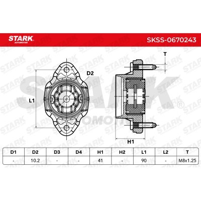 Strut Support Bearing Front Stark SKSS-0670243 SKSS-0670243 - photo 5