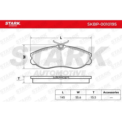 Brake Pads Set Stark SKBP-0010195 SKBP-0010195 - photo 3